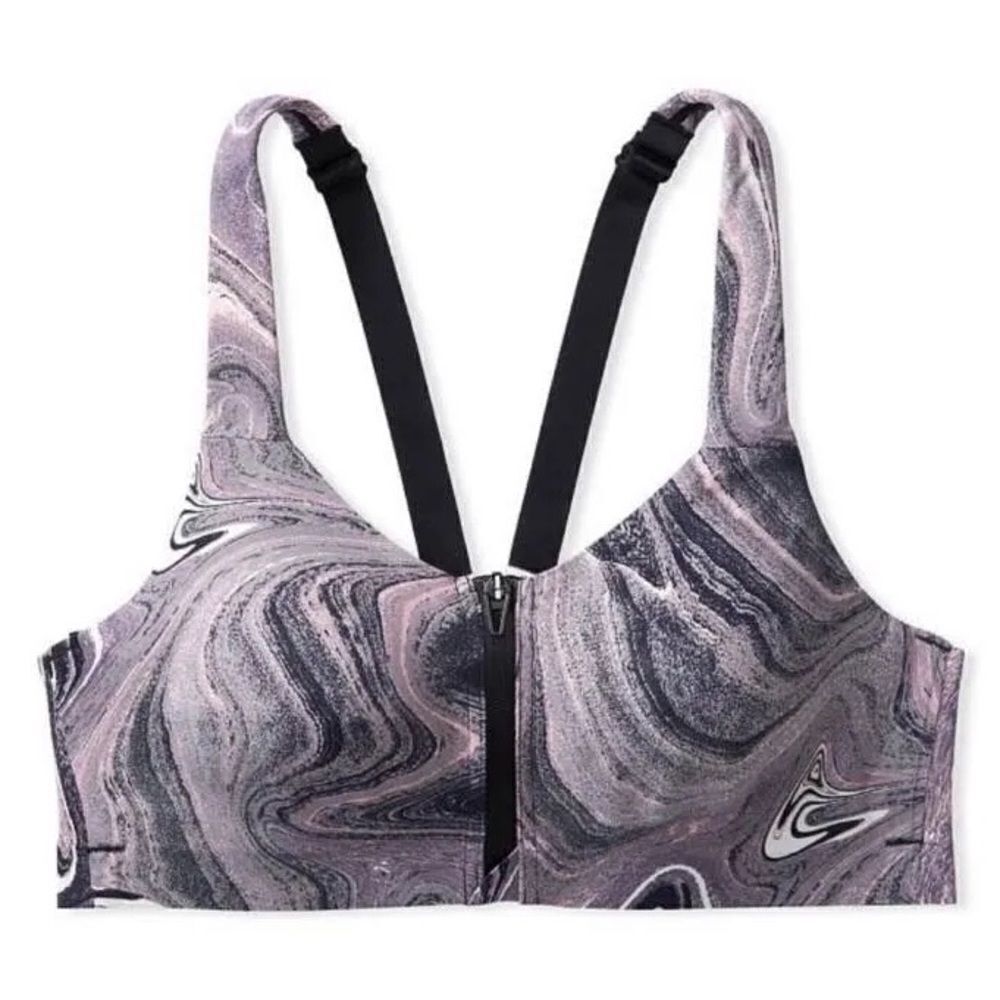 Victoria’s Secret knockout Maximum Support Front Close Sports Bra Onix Marble